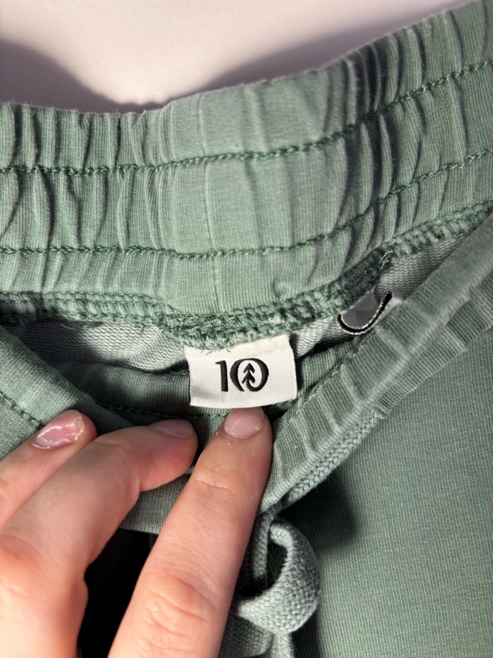 Olive Green Drawstring Joggers - Picture 4 of 6